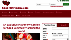 What Soodmatrimony.com website looked like in 2017 (7 years ago)