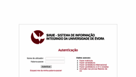 What Siiue.uevora.pt website looked like in 2017 (7 years ago)