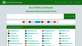 What Socialmediadownloader.com website looked like in 2017 (7 years ago)
