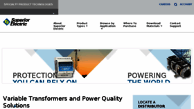 What Superiorelectric.com website looked like in 2017 (7 years ago)