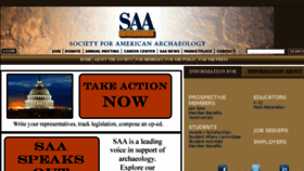 What Saa.org website looked like in 2017 (7 years ago)