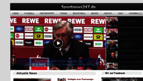 What Sportnews247.de website looked like in 2017 (7 years ago)