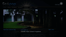 What Scipop.iucaa.in website looked like in 2017 (7 years ago)