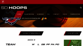 What Sdhoops.net website looked like in 2017 (7 years ago)