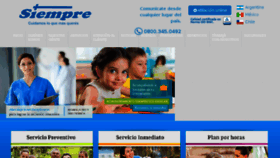 What Siemprearg.com website looked like in 2017 (7 years ago)