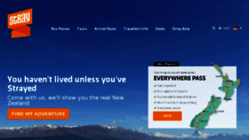 What Straytravel.com website looked like in 2017 (7 years ago)