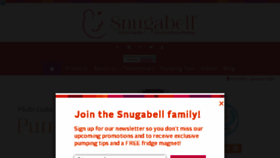 What Snugabell.com website looked like in 2017 (7 years ago)
