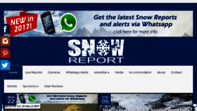 What Snowreport.co.za website looked like in 2017 (9 years ago)