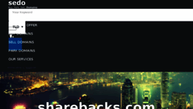 What Sharebacks.com website looked like in 2017 (7 years ago)
