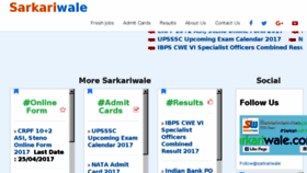 What Sarkariwale.com website looked like in 2017 (7 years ago)