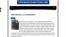 What Sprawdzianyonline.pl website looked like in 2017 (7 years ago)