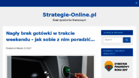 What Strategie-online.pl website looked like in 2017 (7 years ago)