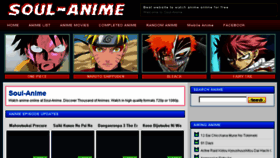 What Soul-anime.net website looked like in 2017 (7 years ago)
