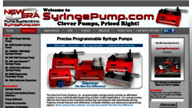 What Syringepump.com website looked like in 2017 (7 years ago)