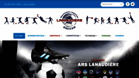 What Soccer-lanaudiere.qc.ca website looked like in 2017 (7 years ago)