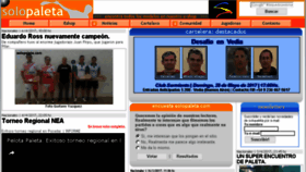 What Solopaleta.com website looked like in 2017 (8 years ago)