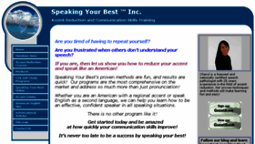 What Speakingyourbest.com website looked like in 2017 (7 years ago)