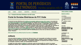 What Seer.pucgoias.edu.br website looked like in 2017 (7 years ago)