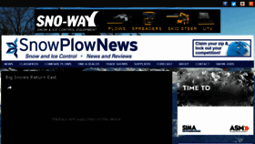 What Snowplownews.com website looked like in 2017 (7 years ago)