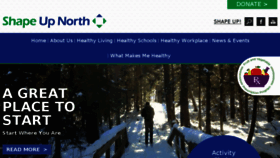 What Shapeupnorth.com website looked like in 2017 (7 years ago)