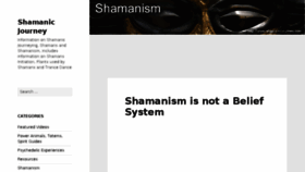 What Shamanicjourney.com website looked like in 2017 (7 years ago)