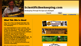 What Scientificbeekeeping.com website looked like in 2017 (8 years ago)
