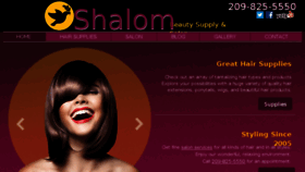 What Shalombeautysupplysalon.com website looked like in 2017 (7 years ago)