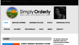 What Simplyorderly.com website looked like in 2017 (7 years ago)