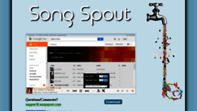 What Songspout.com website looked like in 2017 (7 years ago)