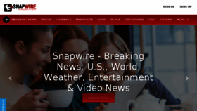 What Snapwire.com website looked like in 2017 (7 years ago)