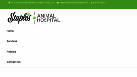 What Staplesanimalhospital.com website looked like in 2017 (7 years ago)