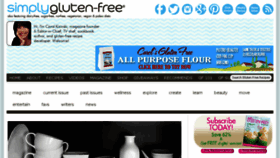 What Simplyglutenfreemag.com website looked like in 2017 (7 years ago)