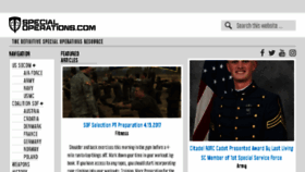 What Specialoperations.com website looked like in 2017 (7 years ago)
