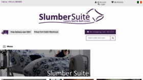 What Slumbersuite.ie website looked like in 2017 (7 years ago)