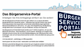 What Sh.buergerserviceportal.de website looked like in 2017 (7 years ago)