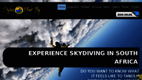 What Skydivemosselbay.com website looked like in 2017 (7 years ago)