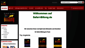What Safari-biltong.de website looked like in 2017 (7 years ago)