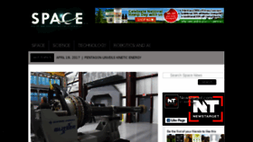 What Space.news website looked like in 2017 (7 years ago)