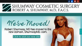 What Shumwaycosmeticsurgery.com website looked like in 2017 (7 years ago)