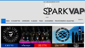 What Sparkvaporbrands.com website looked like in 2017 (7 years ago)