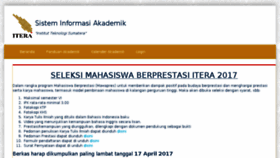 What Siakad.itera.ac.id website looked like in 2017 (7 years ago)