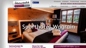 What Symposionhotels.at website looked like in 2017 (7 years ago)