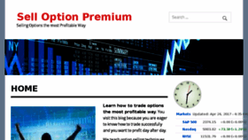 What Selloptionpremium.com website looked like in 2017 (7 years ago)