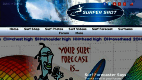 What Surfershot.com website looked like in 2017 (7 years ago)