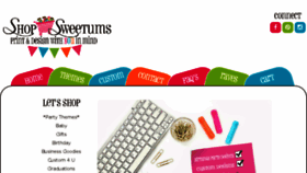 What Shopsweetums.com website looked like in 2017 (7 years ago)