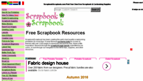 What Scrapbookscrapbook.com website looked like in 2017 (7 years ago)
