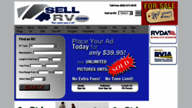 What Sellrv.com website looked like in 2017 (7 years ago)