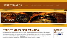 What Street-map.ca website looked like in 2017 (7 years ago)