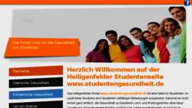What Studentengesundheit.de website looked like in 2017 (7 years ago)