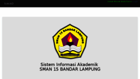 What Siakad.sman15-bdl.sch.id website looked like in 2017 (7 years ago)